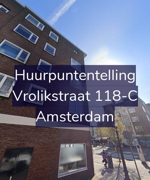 Foto gevel Huurpuntentelling voor Vrolikstraat 118-C, Amsterdam