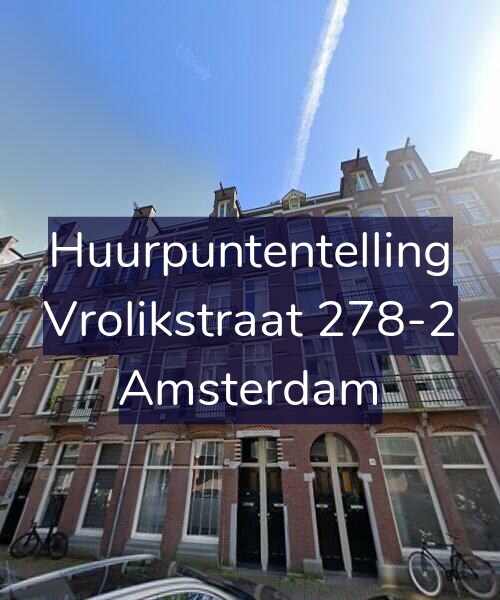 Foto gevel Huurpuntentelling voor Vrolikstraat 278-2, Amsterdam