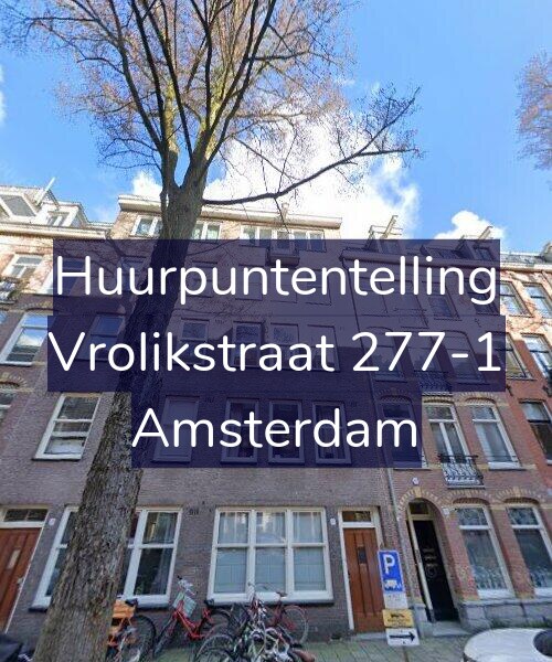 Foto gevel Huurpuntentelling voor Vrolikstraat 277-1, Amsterdam