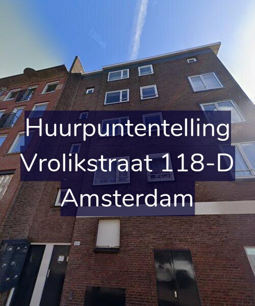 Foto gevel Huurpuntentelling voor Vrolikstraat 118-D, Amsterdam