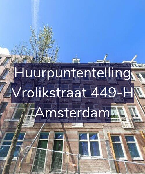 Foto gevel Huurpuntentelling voor Vrolikstraat 449-H, Amsterdam