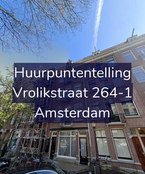 Foto gevel Huurpuntentelling voor Vrolikstraat 264-1, Amsterdam