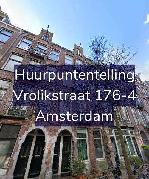 Foto gevel Huurpuntentelling voor Vrolikstraat 176-4, Amsterdam