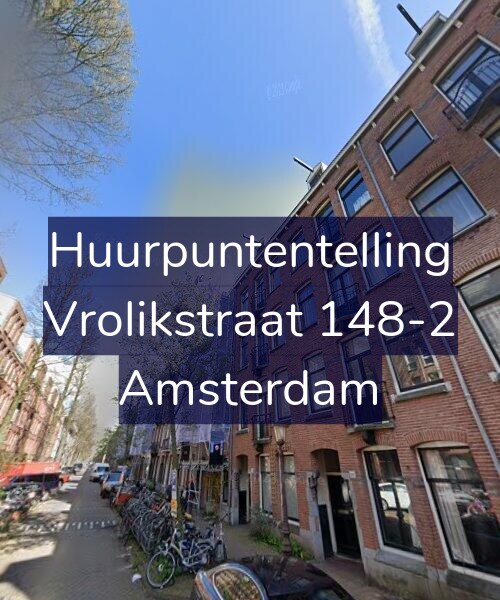 Foto gevel Huurpuntentelling voor Vrolikstraat 148-2, Amsterdam