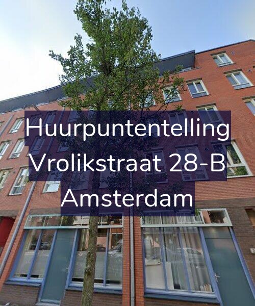 Foto gevel Huurpuntentelling voor Vrolikstraat 28-B, Amsterdam