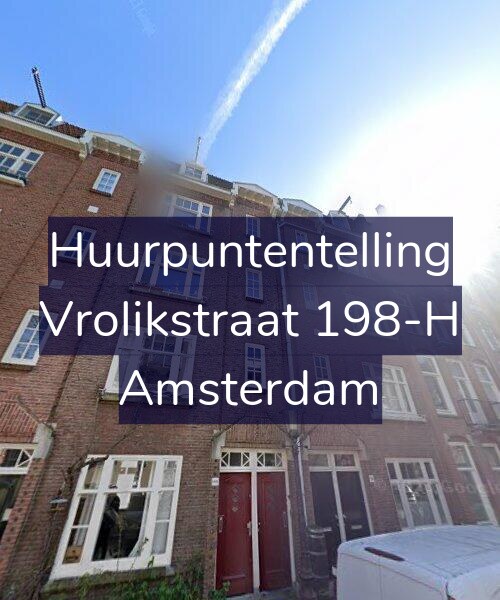 Foto gevel Huurpuntentelling voor Vrolikstraat 198-H, Amsterdam