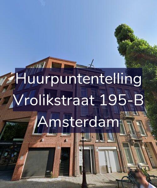 Foto gevel Huurpuntentelling voor Vrolikstraat 195-B, Amsterdam