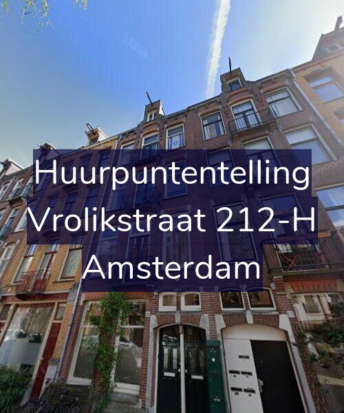 Foto gevel Huurpuntentelling voor Vrolikstraat 212-H, Amsterdam