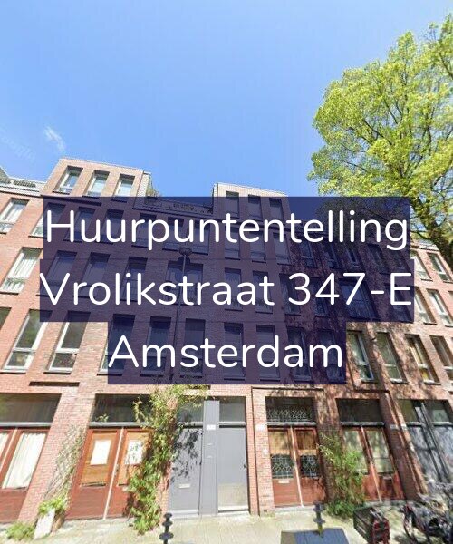 Foto gevel Huurpuntentelling voor Vrolikstraat 347-E, Amsterdam