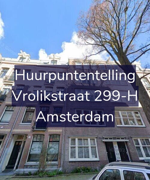 Foto gevel Huurpuntentelling voor Vrolikstraat 299-H, Amsterdam