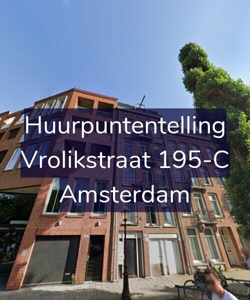 Foto gevel Huurpuntentelling voor Vrolikstraat 195-C, Amsterdam