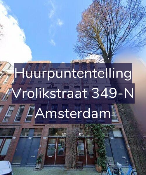 Foto gevel Huurpuntentelling voor Vrolikstraat 349-N, Amsterdam
