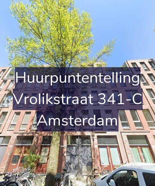 Foto gevel Huurpuntentelling voor Vrolikstraat 341-C, Amsterdam