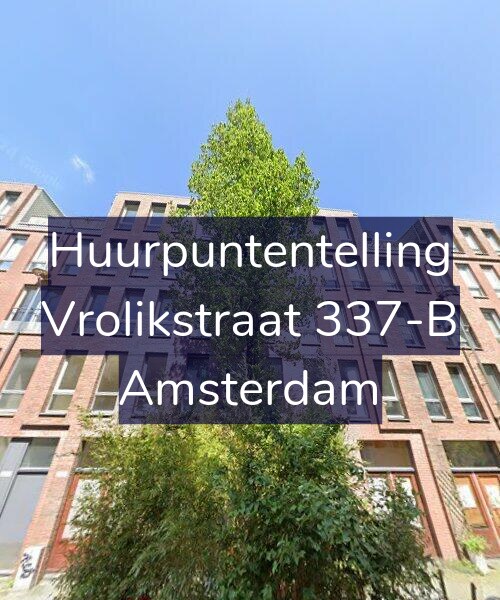 Foto gevel Huurpuntentelling voor Vrolikstraat 337-B, Amsterdam