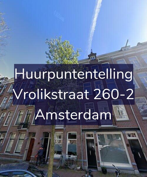 Foto gevel Huurpuntentelling voor Vrolikstraat 260-2, Amsterdam