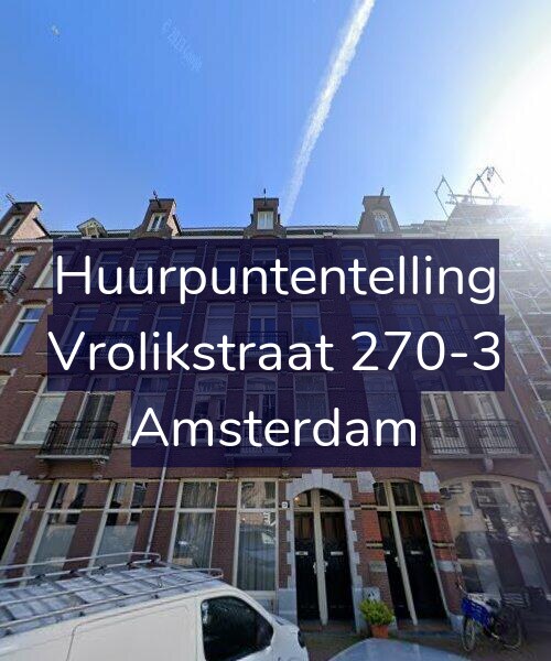 Foto gevel Huurpuntentelling voor Vrolikstraat 270-3, Amsterdam