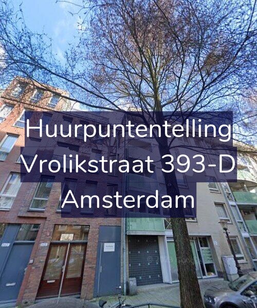 Foto gevel Huurpuntentelling voor Vrolikstraat 393-D, Amsterdam
