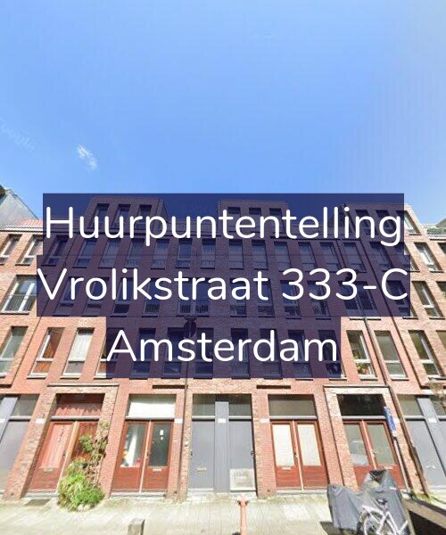 Foto gevel Huurpuntentelling voor Vrolikstraat 333-C, Amsterdam