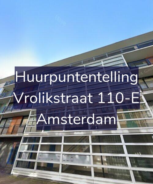 Foto gevel Huurpuntentelling voor Vrolikstraat 110-E, Amsterdam
