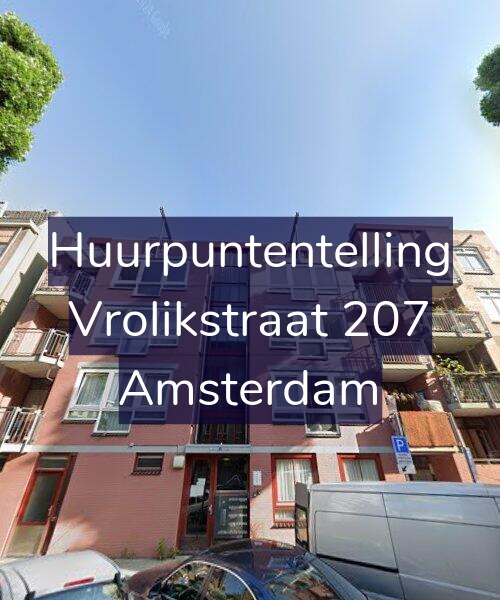 Foto gevel Huurpuntentelling voor Vrolikstraat 207, Amsterdam