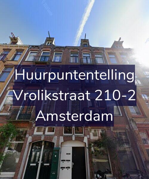 Foto gevel Huurpuntentelling voor Vrolikstraat 210-2, Amsterdam