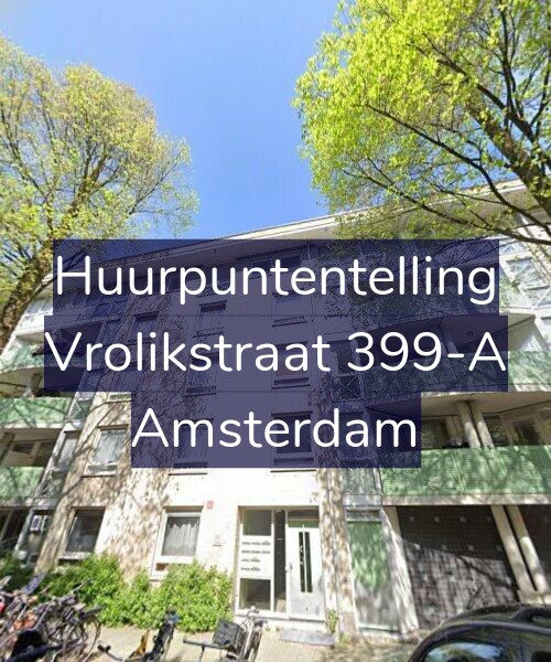 Foto gevel Huurpuntentelling voor Vrolikstraat 399-A, Amsterdam