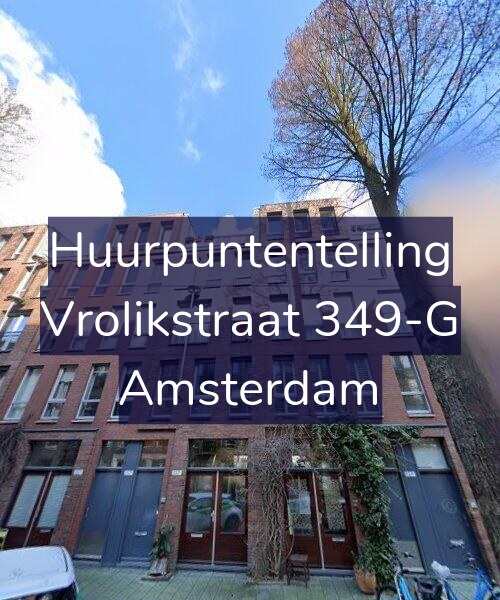 Foto gevel Huurpuntentelling voor Vrolikstraat 349-G, Amsterdam