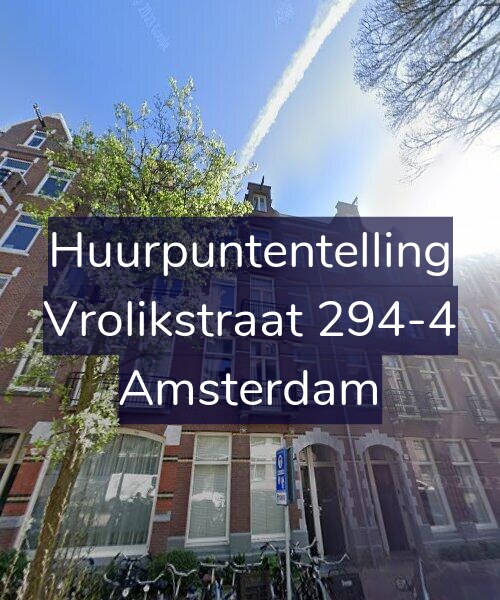 Foto gevel Huurpuntentelling voor Vrolikstraat 294-4, Amsterdam
