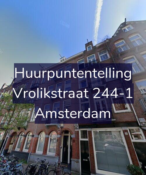 Foto gevel Huurpuntentelling voor Vrolikstraat 244-1, Amsterdam