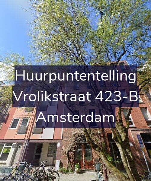 Foto gevel Huurpuntentelling voor Vrolikstraat 423-B, Amsterdam