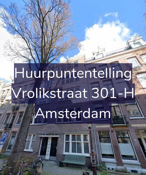 Foto gevel Huurpuntentelling voor Vrolikstraat 301-H, Amsterdam