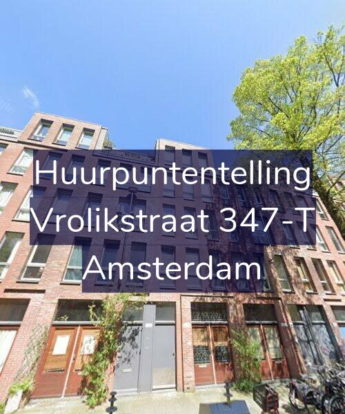 Foto gevel Huurpuntentelling voor Vrolikstraat 347-T, Amsterdam