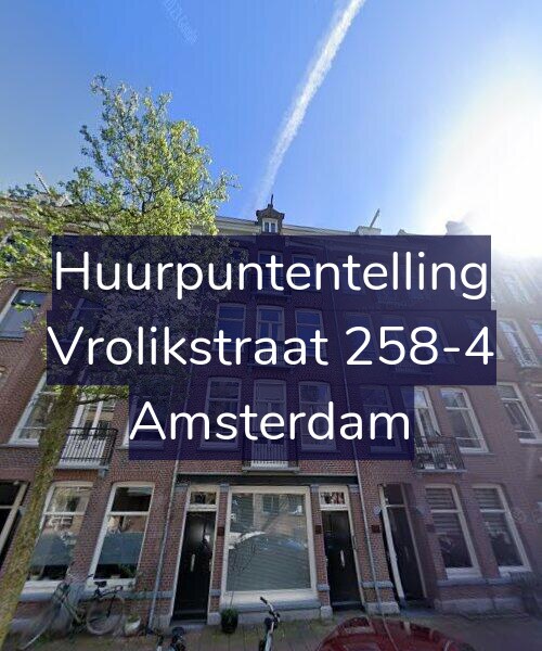 Foto gevel Huurpuntentelling voor Vrolikstraat 258-4, Amsterdam
