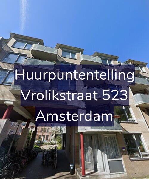 Foto gevel Huurpuntentelling voor Vrolikstraat 523, Amsterdam