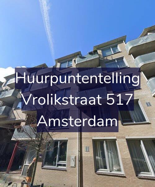 Foto gevel Huurpuntentelling voor Vrolikstraat 517, Amsterdam