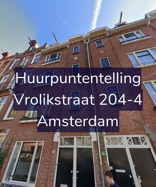 Foto gevel Huurpuntentelling voor Vrolikstraat 204-4, Amsterdam
