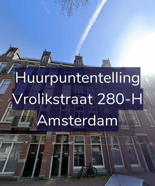 Foto gevel Huurpuntentelling voor Vrolikstraat 280-H, Amsterdam