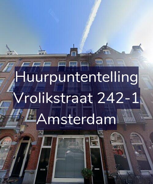 Foto gevel Huurpuntentelling voor Vrolikstraat 242-1, Amsterdam