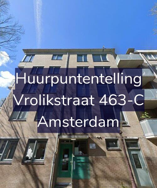 Foto gevel Huurpuntentelling voor Vrolikstraat 463-C, Amsterdam