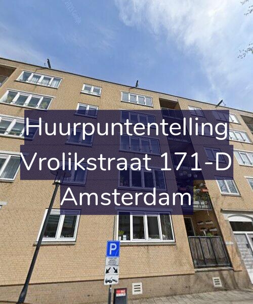 Foto gevel Huurpuntentelling voor Vrolikstraat 171-D, Amsterdam