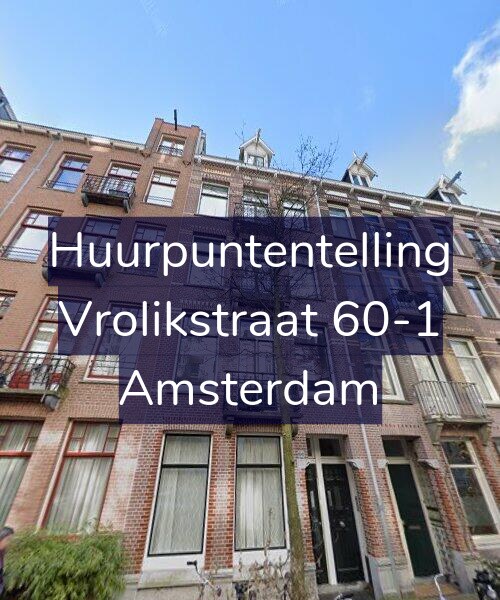 Foto gevel Huurpuntentelling voor Vrolikstraat 60-1, Amsterdam