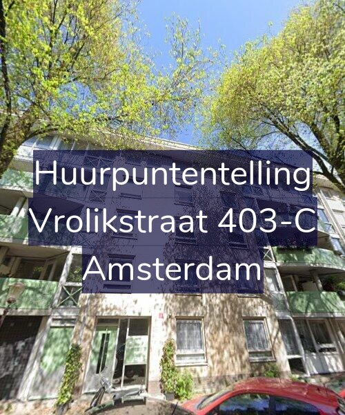 Foto gevel Huurpuntentelling voor Vrolikstraat 403-C, Amsterdam