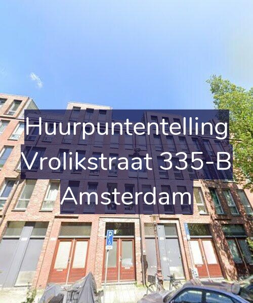 Foto gevel Huurpuntentelling voor Vrolikstraat 335-B, Amsterdam