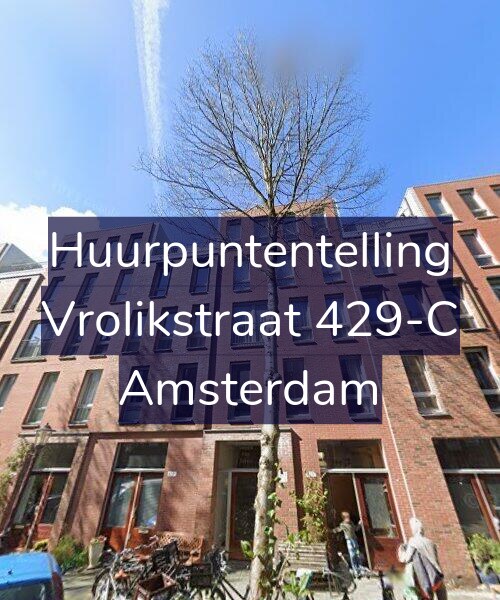 Foto gevel Huurpuntentelling voor Vrolikstraat 429-C, Amsterdam