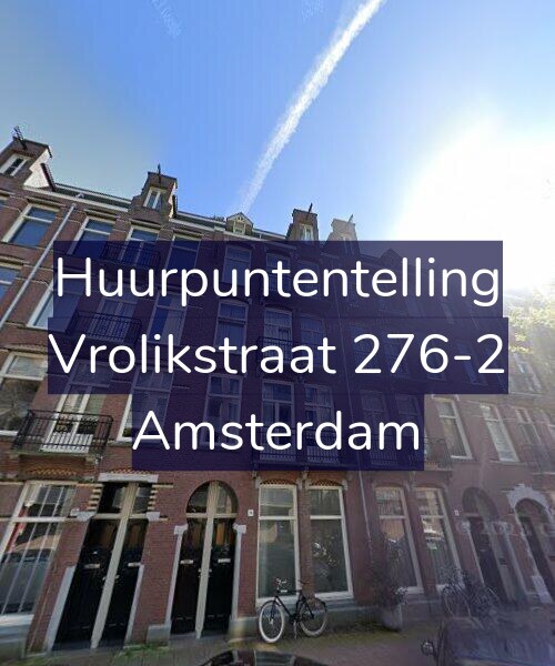Foto gevel Huurpuntentelling voor Vrolikstraat 276-2, Amsterdam