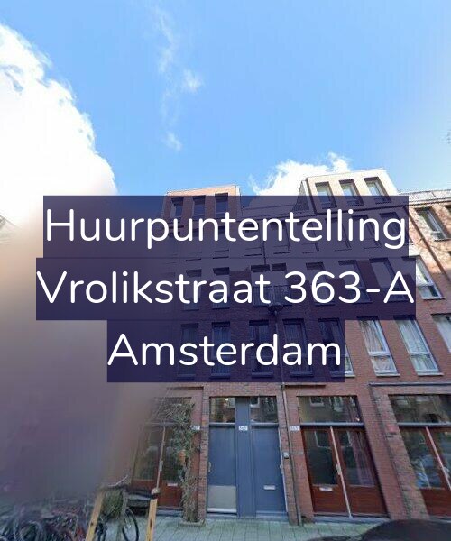 Foto gevel Huurpuntentelling voor Vrolikstraat 363-A, Amsterdam