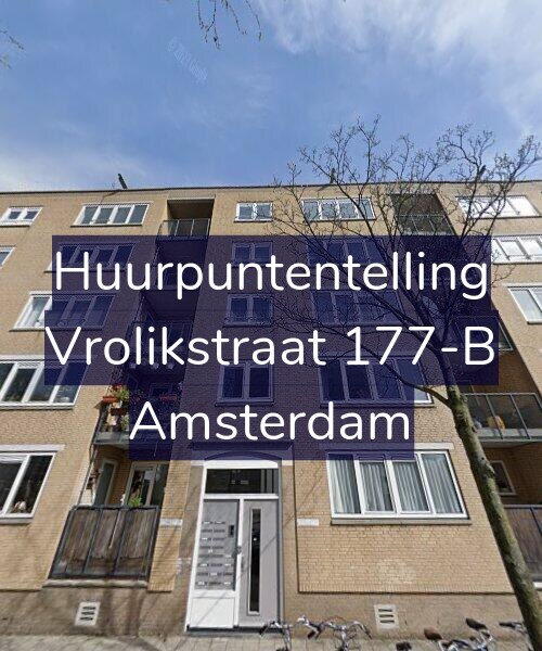 Foto gevel Huurpuntentelling voor Vrolikstraat 177-B, Amsterdam