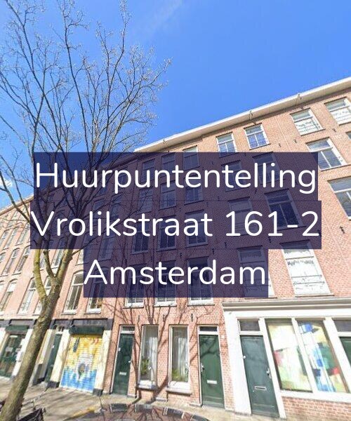 Foto gevel Huurpuntentelling voor Vrolikstraat 161-2, Amsterdam