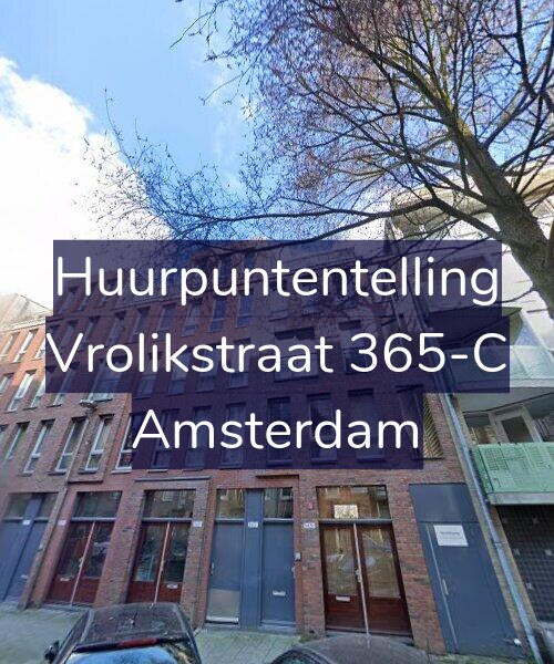 Foto gevel Huurpuntentelling voor Vrolikstraat 365-C, Amsterdam