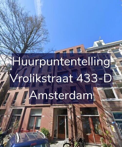 Foto gevel Huurpuntentelling voor Vrolikstraat 433-D, Amsterdam
